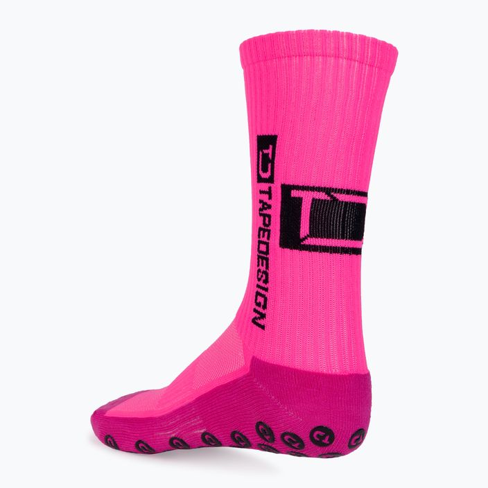 Ružové protišmykové futbalové ponožky Tapedesign 4