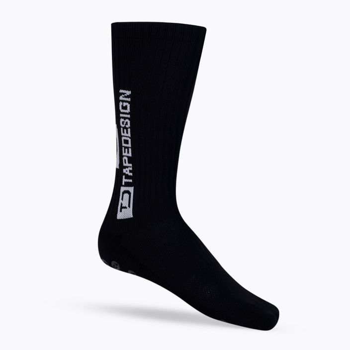 Pánske protišmykové futbalové ponožky Tapedesign black TAPEDESIGN BLACK