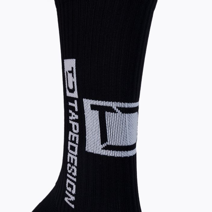 Pánske protišmykové futbalové ponožky Tapedesign black TAPEDESIGN BLACK 3