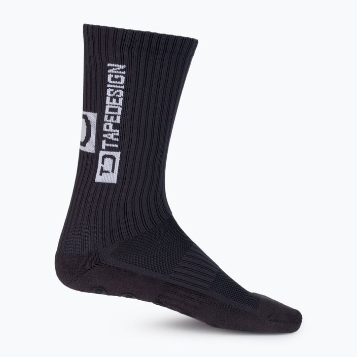 Pánske futbalové ponožky Tapedesign protišmykové šedé 3