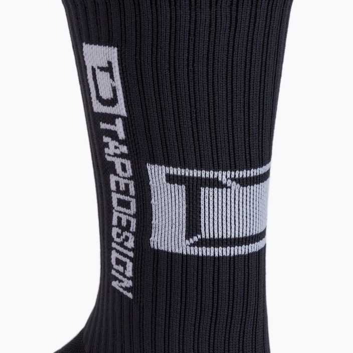 Pánske futbalové ponožky Tapedesign protišmykové šedé 5