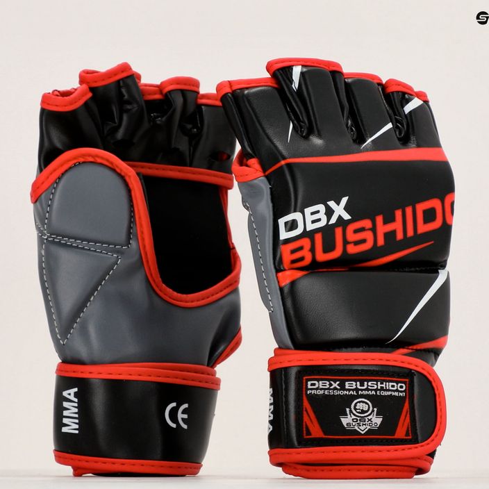 Čierno-červené tréningové rukavice Bushido pre MMA a vrecia E1V6-M 16