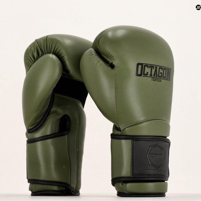 Boxerské rukavice Octagon Matt khaki 6