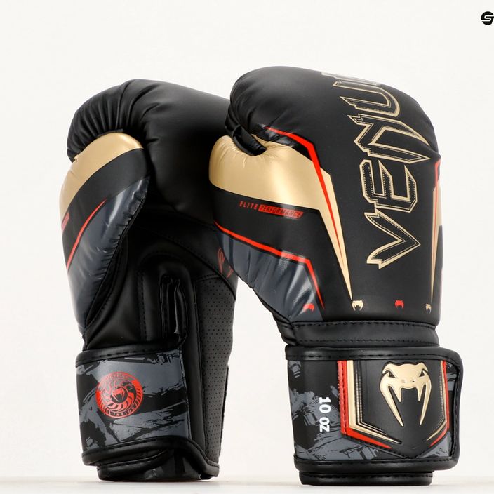 Boxerské rukavice Venum Elite Evo black/gold 9