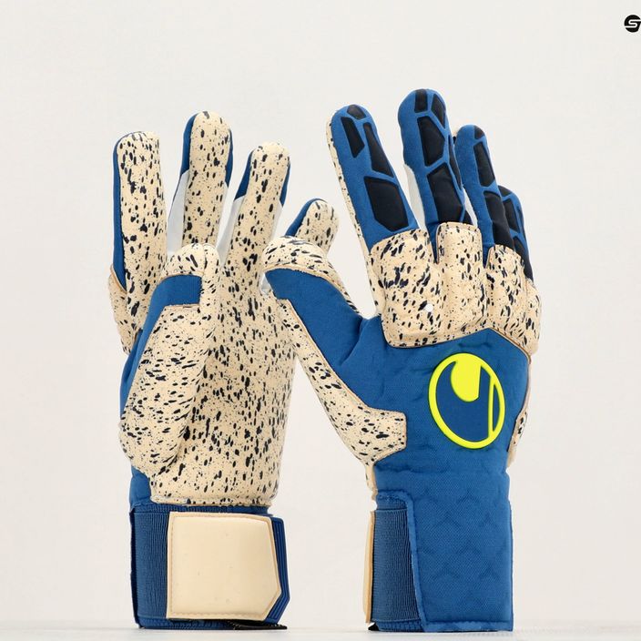 Uhlsport Hyperact Supergrip+ Reflex modré brankárske rukavice 101123001 7