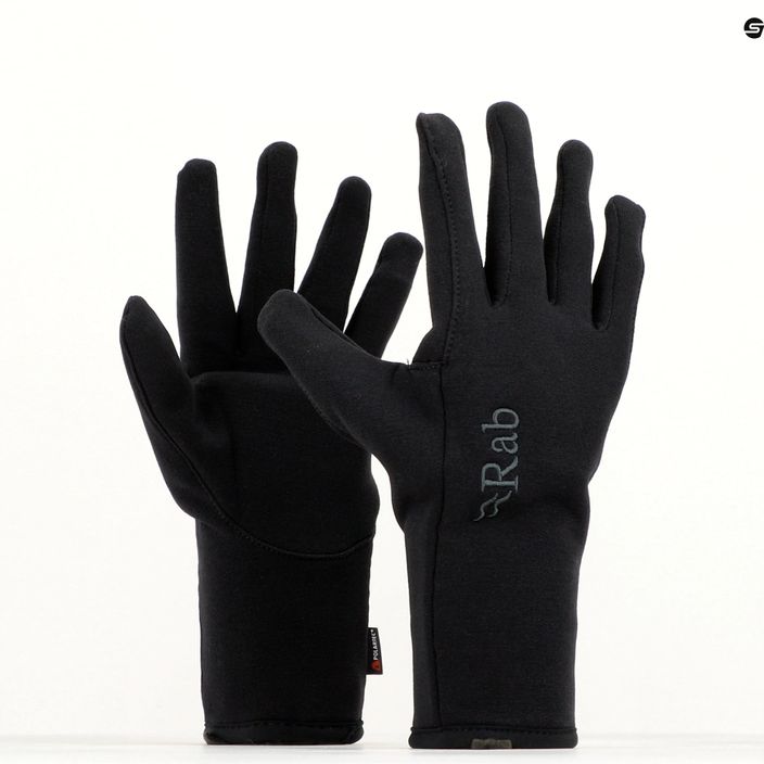Pánske trekingové rukavice Rab Power Stretch Pro black 8