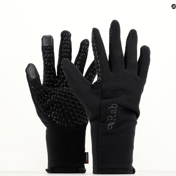 Pánske trekingové rukavice Rab Power Stretch Contact Grip black 9