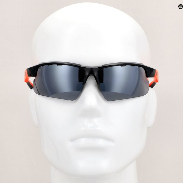 Slnečné okuliare GOG Faun black/orange/flash mirror 13