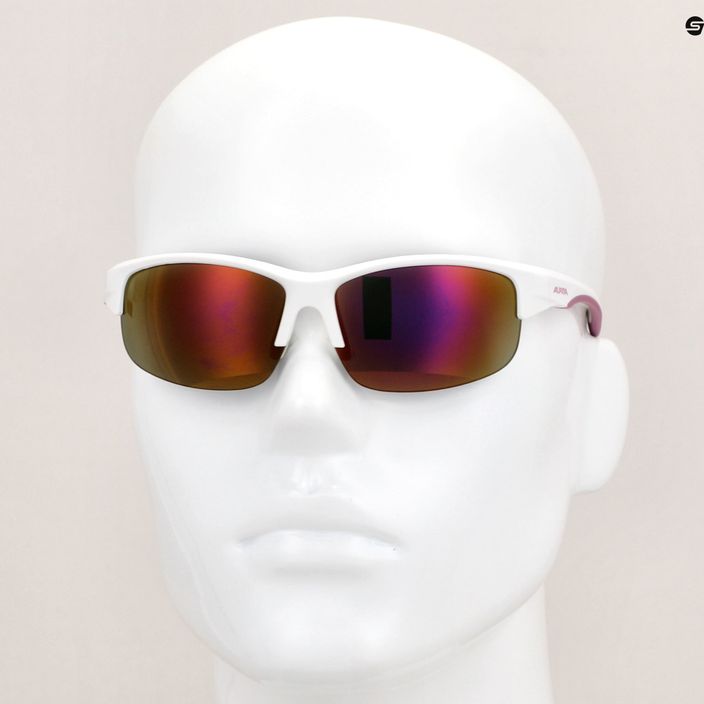 Detské slnečné okuliare Alpina Junior Flexxy Youth HR white purple matt/pink mirror 7