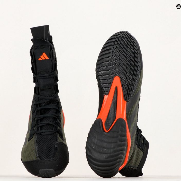 Boxerská obuv adidas Speedex 23 carbon/core black/solar red 9