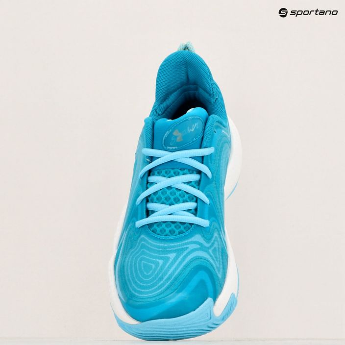 Basketbalová obuv Under Armour Spawn 6 circuit teal/sky blue/white 15
