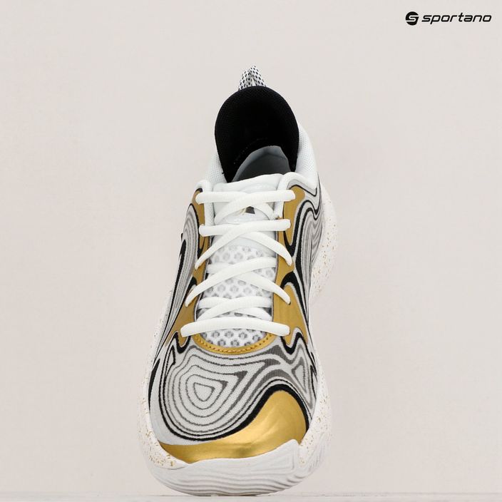 Basketbalové obuv Under Armour Spawn 6 white/black/metallic gold 15