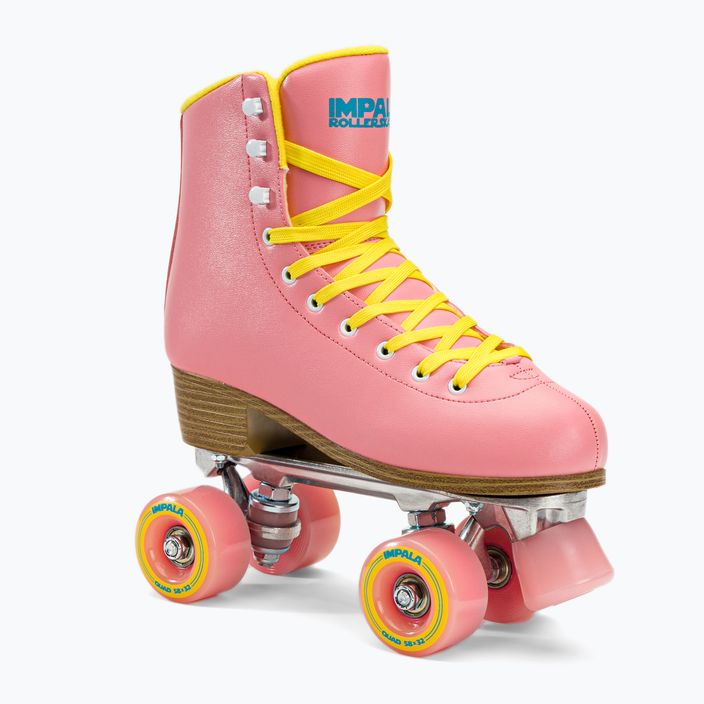 Dámske korčule IMPALA Quad Skates ružovo-žlté