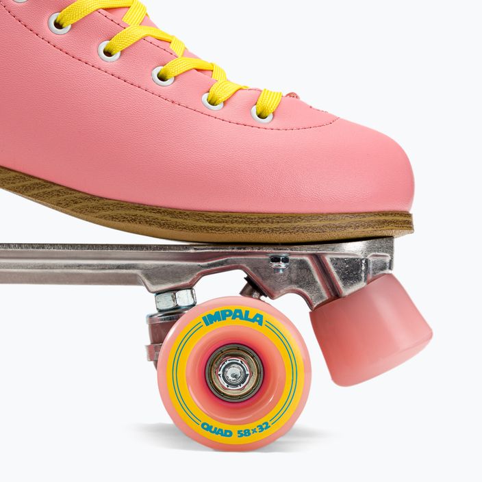 Dámske korčule IMPALA Quad Skates ružovo-žlté 8
