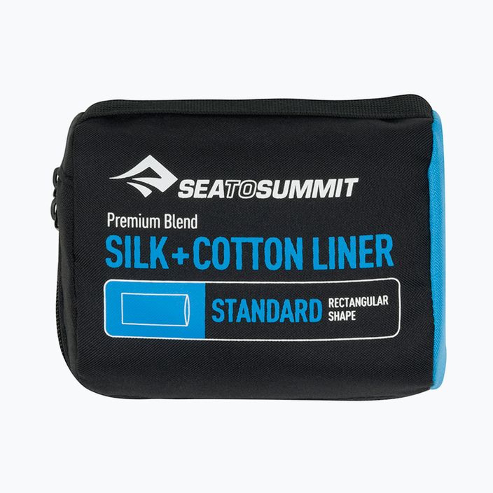 Cestovná vložka Sea to Summit Silk/Cotton Navy blue ASLKCTNSTDNB