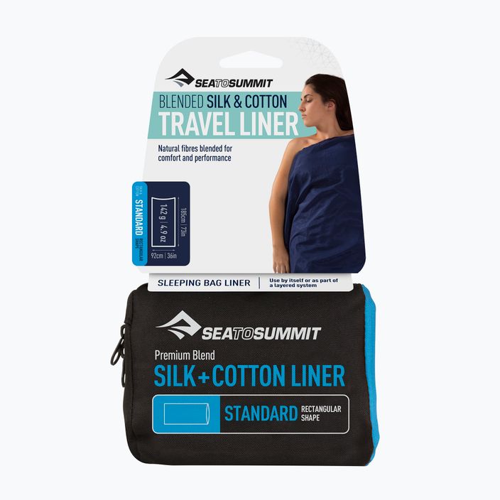 Vložka do cestovného spacieho vaku Sea to Summit Silk/Cotton Standard green ASLKCTNSTDSF 2