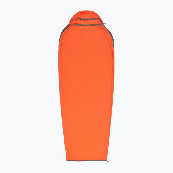 Vložka do spacieho vaku Sea to Summit Reactor Extreme Sleeping Bag Liner Mummy CT spicy orange/beluga