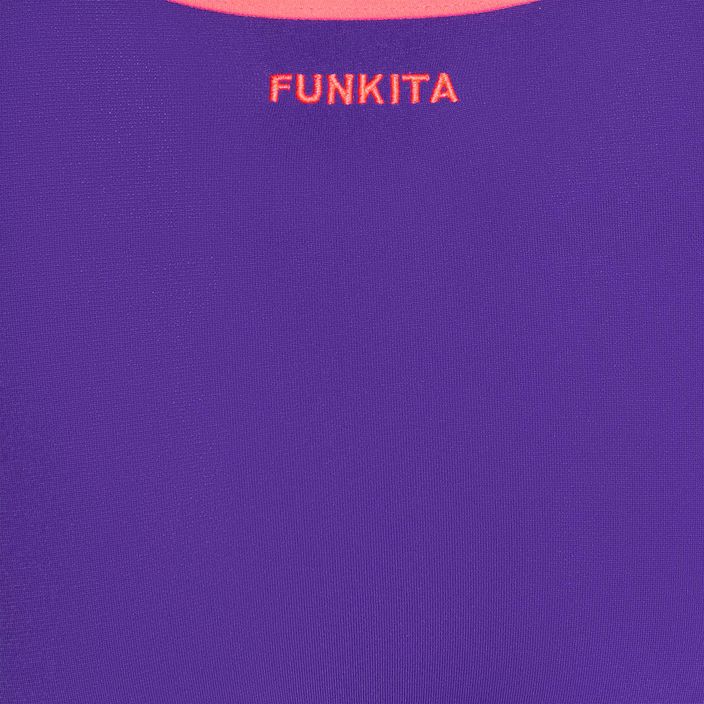 Dámske jednodielne plavky Funkita Single Strap One Piece purple punch 4