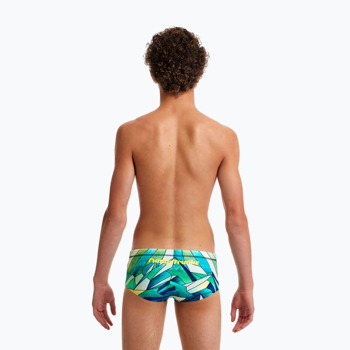 FUNKY TRUNKS Detské plavecké nohavice Sidewinder zeleno-modré FTS010B7131024 6