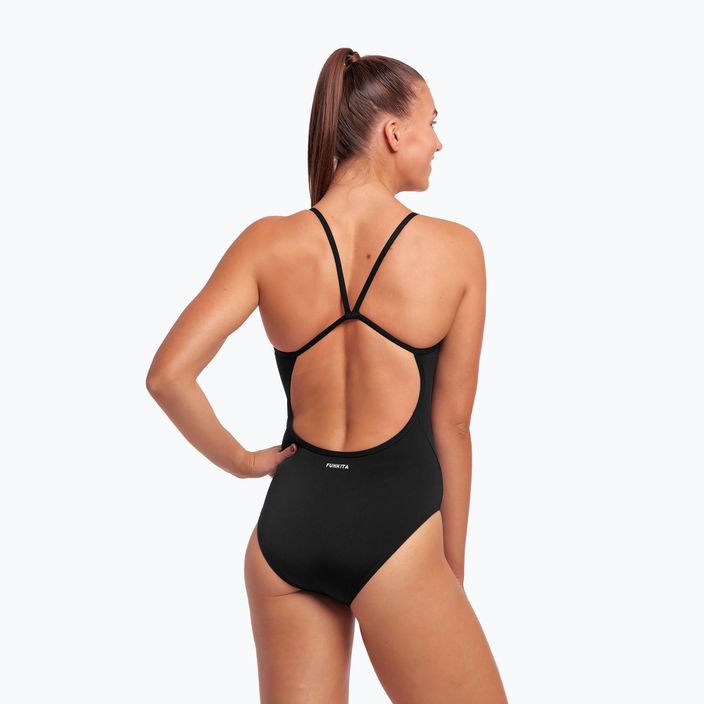 Dámske jednodielne plavky Funkita Single Strap One Piece still black 4