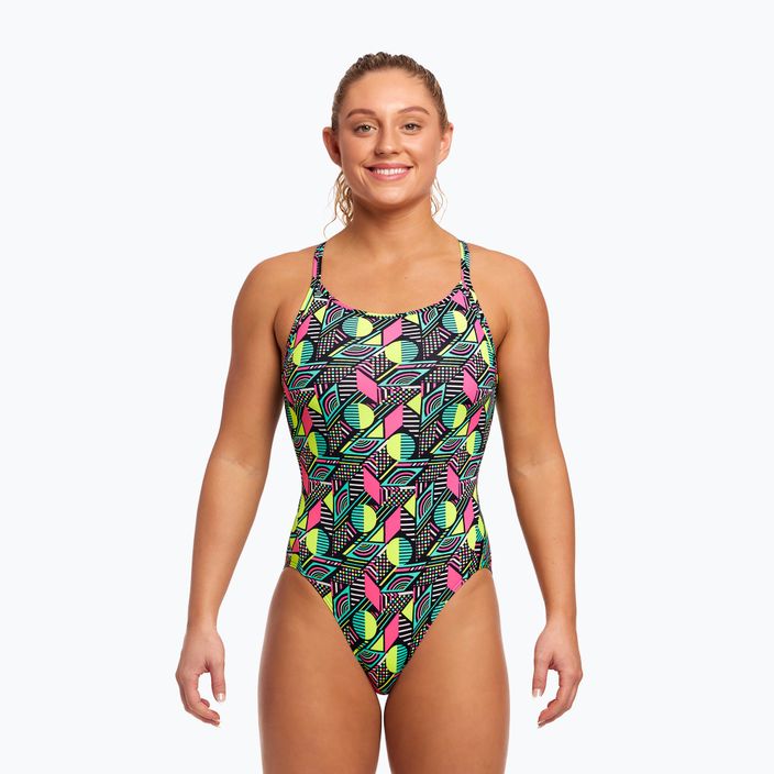 Dámske jednodielne plavky Funkita Diamond Back One Piece dot matrix 5