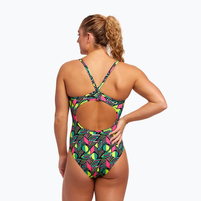 Dámske jednodielne plavky Funkita Diamond Back One Piece dot matrix 7