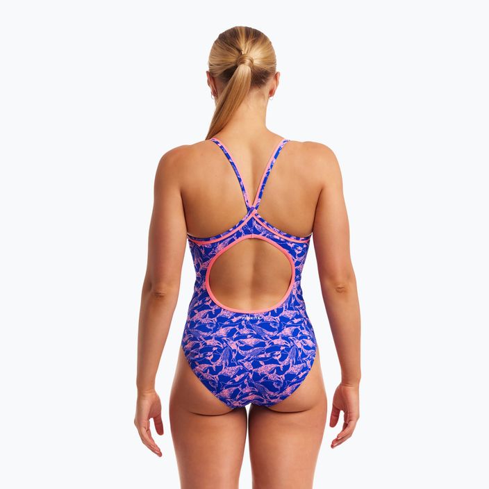 Dámske jednodielne plavky Funkita Diamond Back minky pinky 4