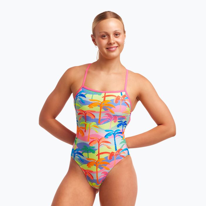 Funkita Strapped In One Piece dámske plavky poka palm 2