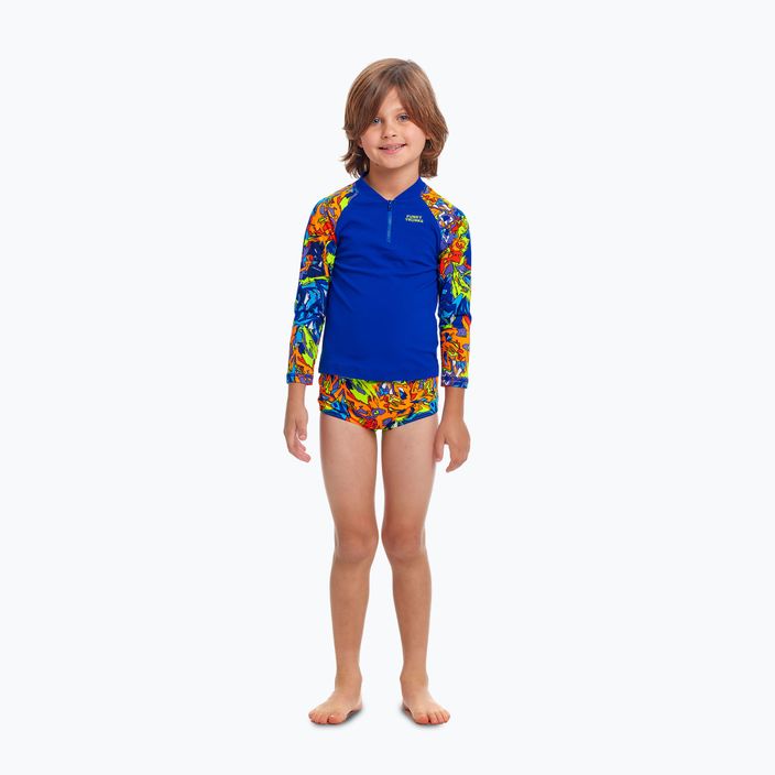 Detské plavecké tričko Funky Trunks Zippy Rash Vest mixed mess 2