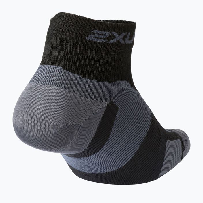 2XU Vectr Ultralght 1/4 Crew športové ponožky čierne UA5046E 2