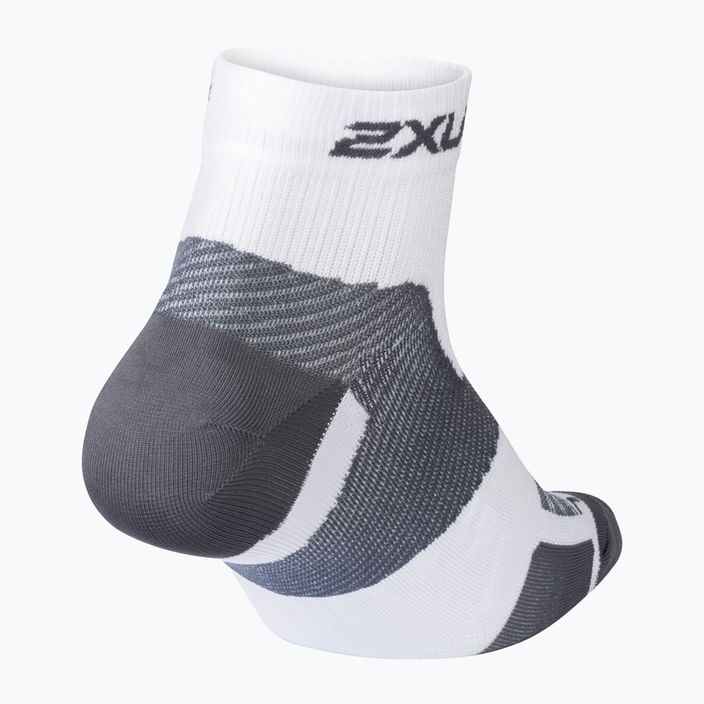 2XU Vectr Ultralght 1/4 Crew športové ponožky biele UA5046E 2