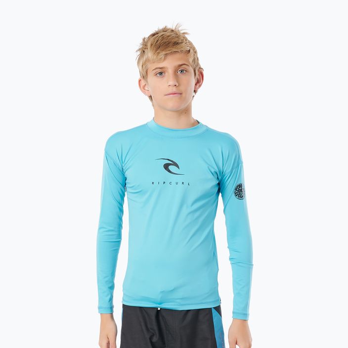 Detské plavecké tričko Rip Curl Corp modré WLY3EB