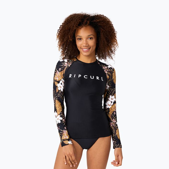 Rip Curl dámske plavecké tričko Playabella Relaxed black 119WRV