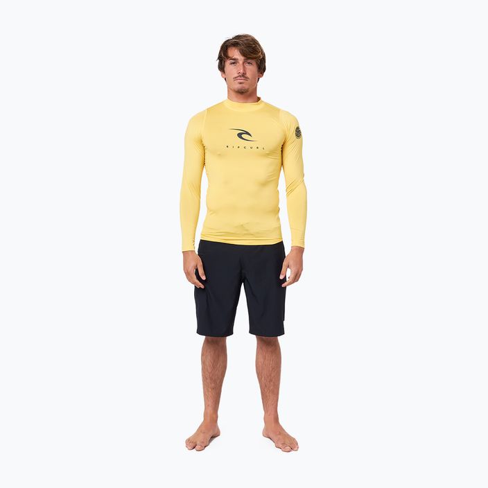 Rip Curl Corps pánske plavecké tričko žlté WLE3QM 4
