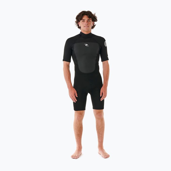 Pánsky neoprén Rip Curl Omega 2 mm Back Zip Springsuit black