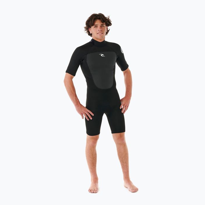 Pánsky neoprén Rip Curl Omega 2 mm Back Zip Springsuit black 4