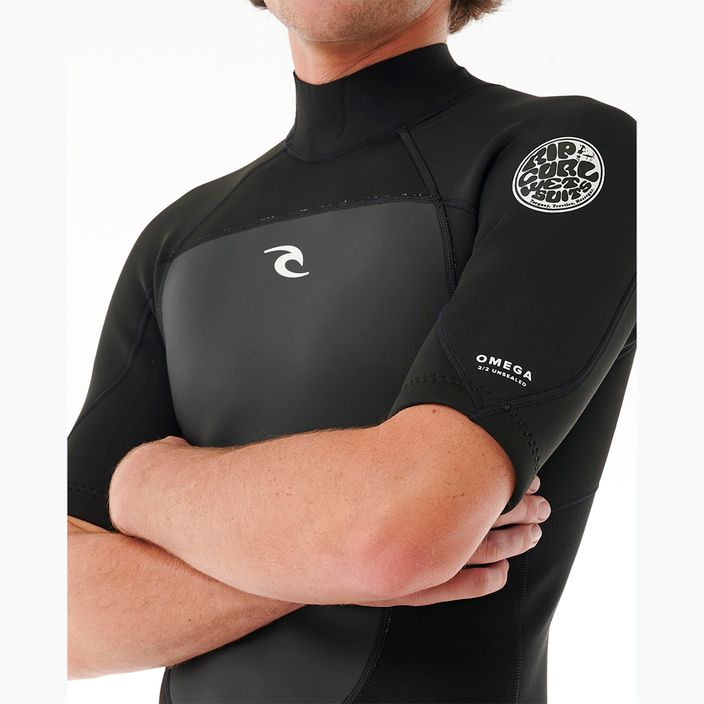 Pánsky neoprén Rip Curl Omega 2 mm Back Zip Springsuit black 5