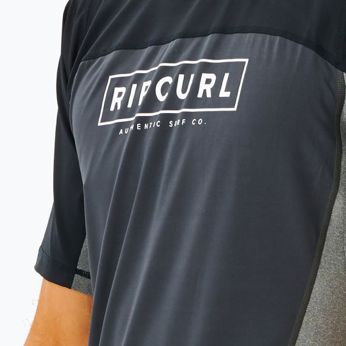 Pánske plavecké tričko Rip Curl Drive Relaxed 9 šedo-čierne 12VMRV 3