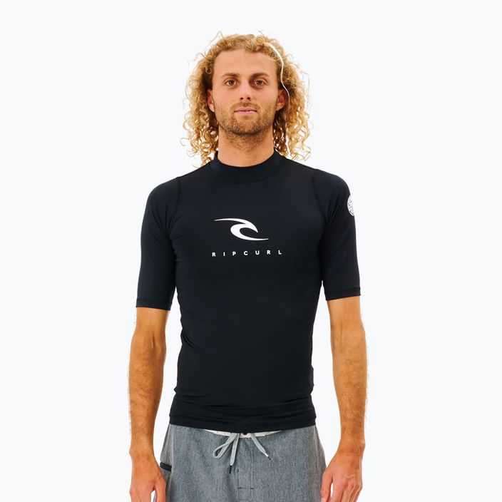 Pánske plavecké tričko Rip Curl Corps 9 čierne 12JMRV