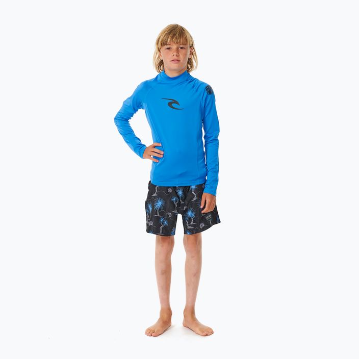 Detský longsleeve na plávanie Rip Curl Lycra Brand Wave UPF blue gum 2