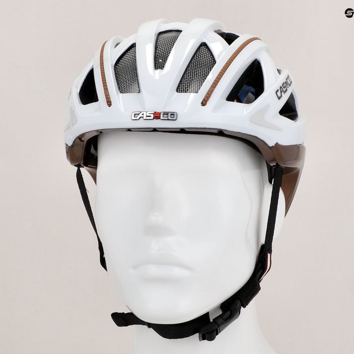 Cyklistická prilba CASCO Cuda 2 Strada white/mocca 9