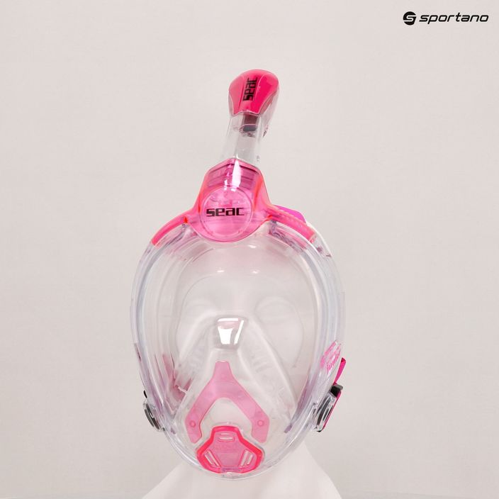 Celotvárová maska na šnorchlovanie detská SEAC Libera pink transp./pink 5