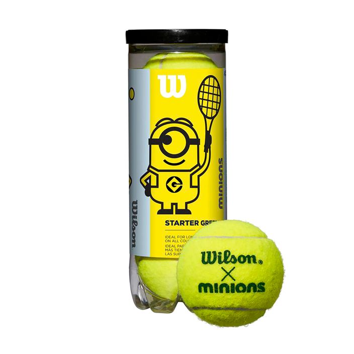 Wilson Minions Stage 1 detské tenisové loptičky 3 ks žlté WR8202501 2