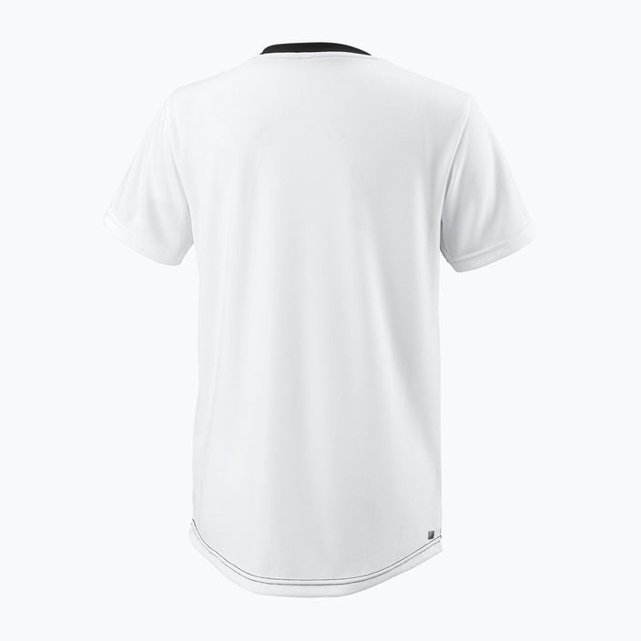 Detské tenisové tričko Wilson Team II Angle Crew čierno-biele WRA796301 2