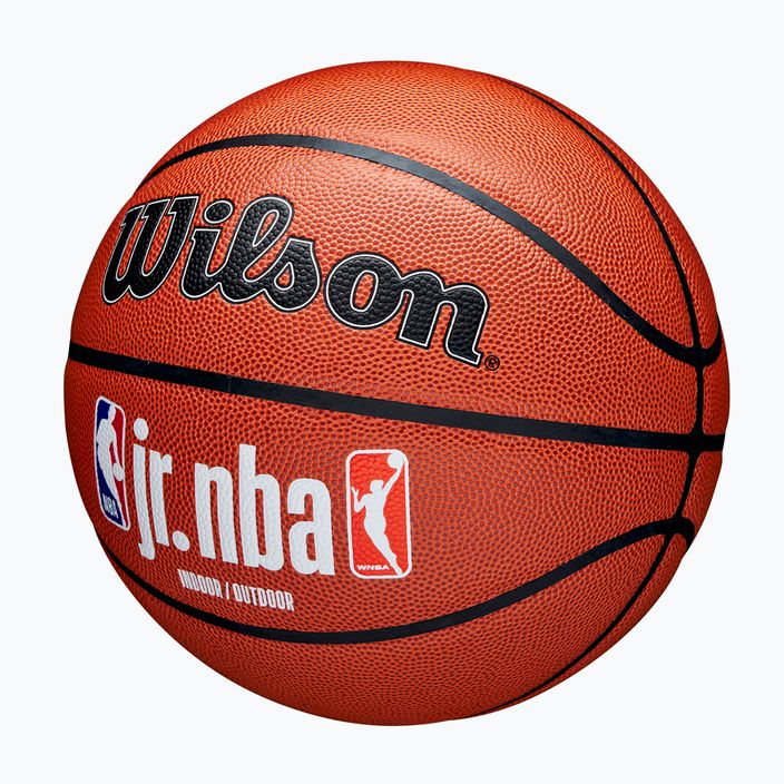 Basketbalová lopta Wilson NBA JR Fam Logo Indoor Outdoor hnedá veľkosť 7 3