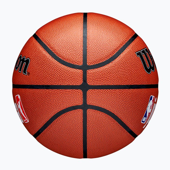 Basketbalová lopta Wilson NBA JR Fam Logo Indoor Outdoor hnedá veľkosť 7 6
