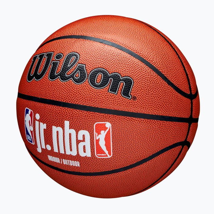Basketbalová lopta Wilson NBA JR Fam Logo Indoor Outdoor hnedá veľkosť 6 3