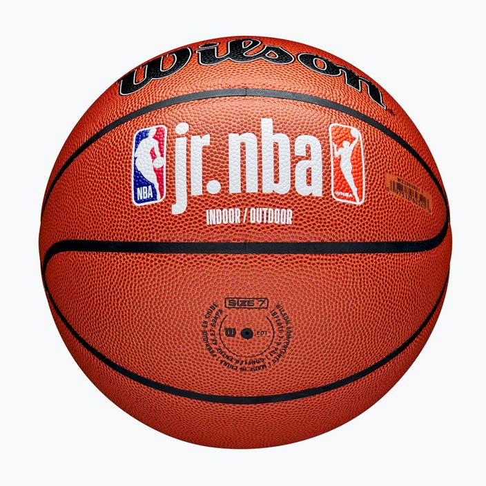 Basketbalová lopta Wilson NBA JR Fam Logo Indoor Outdoor hnedá veľkosť 6 5