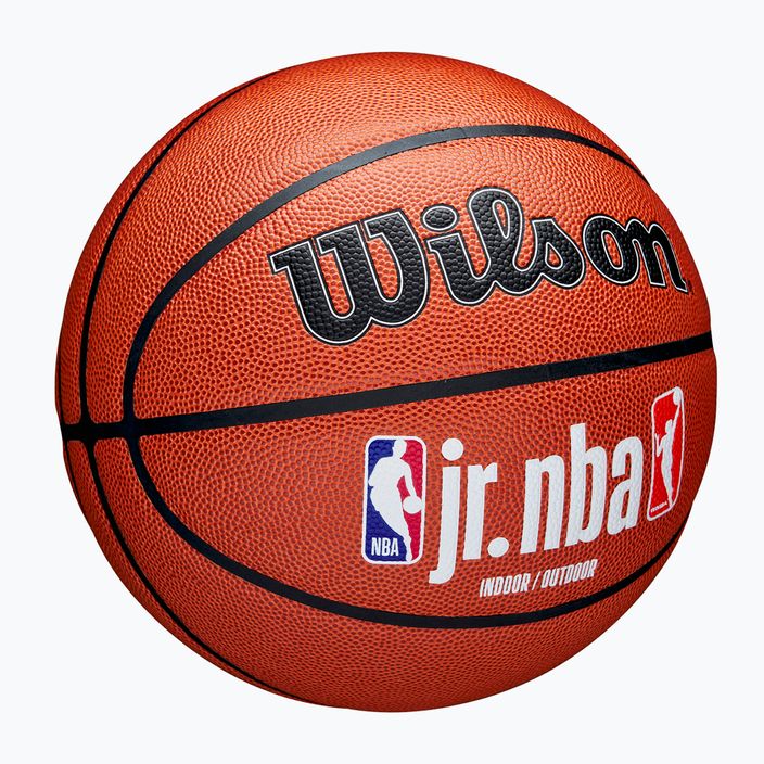 Basketbalová lopta detskáWilson NBA JR Fam Logo Indoor Outdoor brown veľkosť 5 2