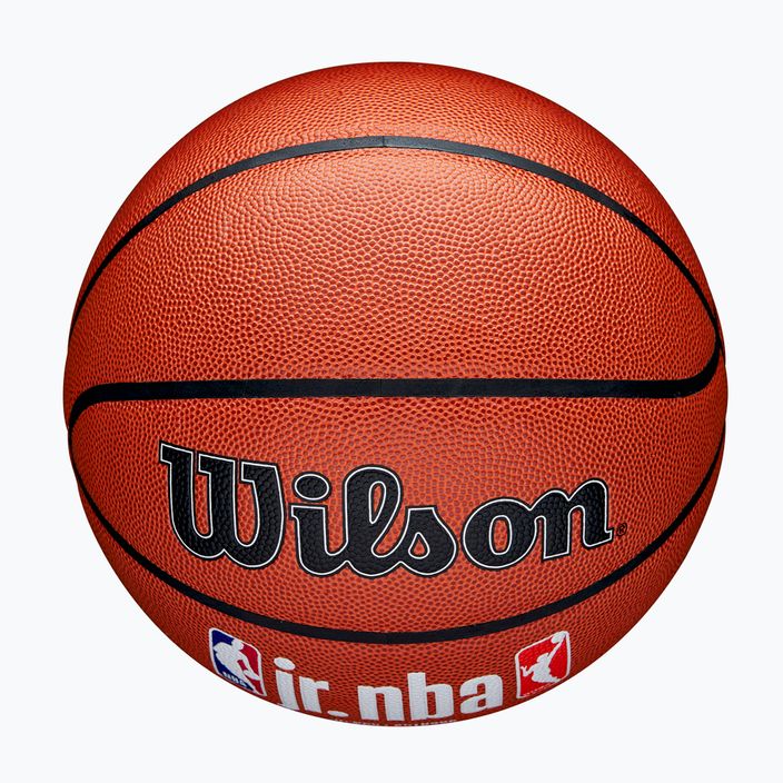 Basketbalová lopta detskáWilson NBA JR Fam Logo Indoor Outdoor brown veľkosť 5 4